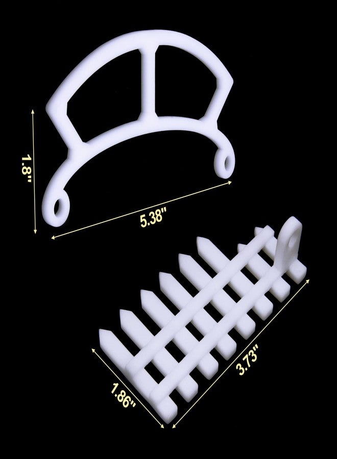 CATOSUM 3 Pcs Perch Compatible with Bird Buddy, Side Fence, Wider Extension Perch for DIY Add-ons (White) - Image 2